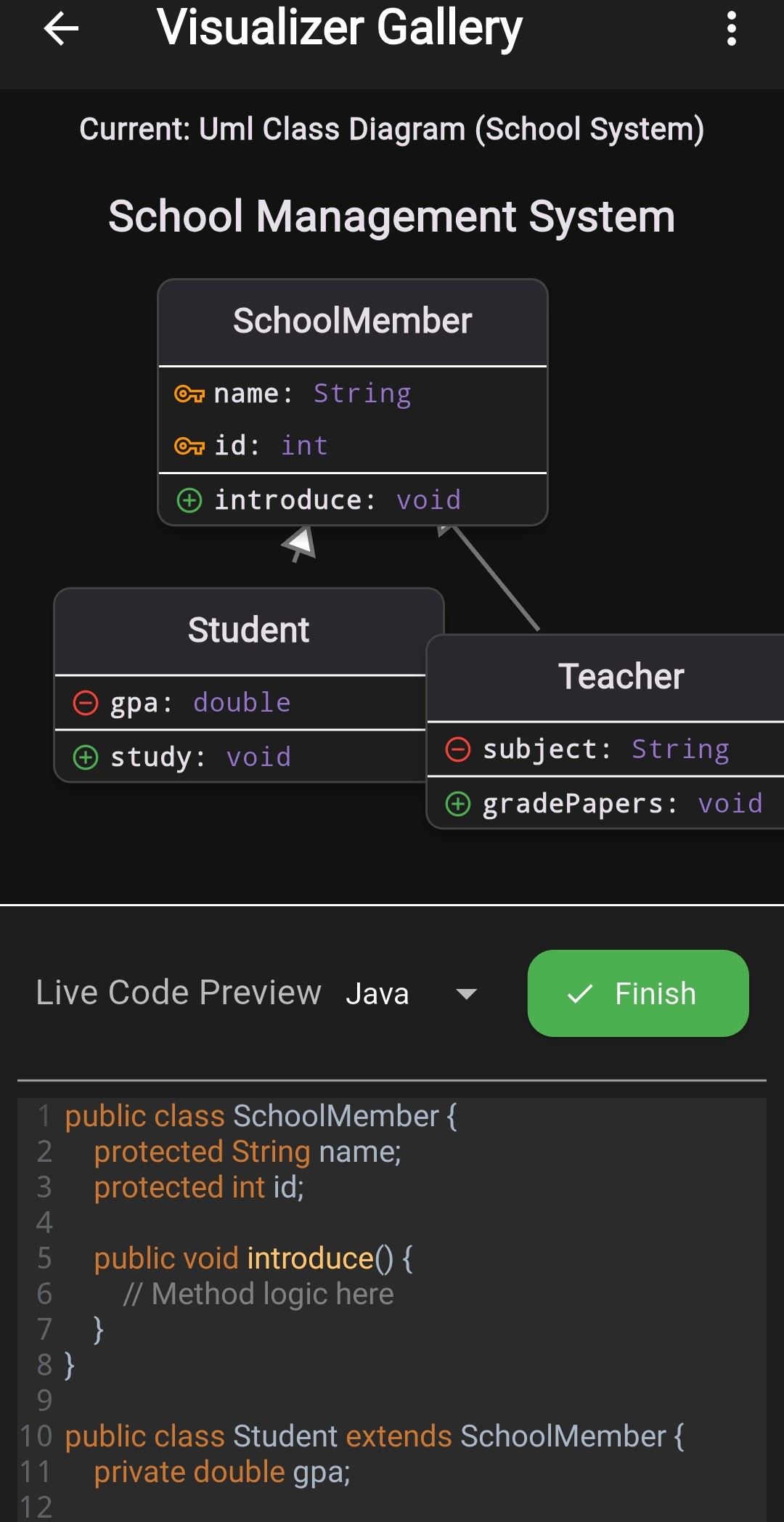 UML Class Diagram Visualizer UI - System Design